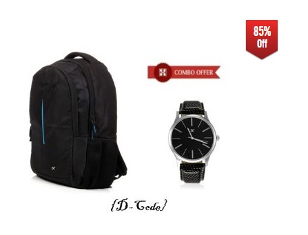India Desire : Loot Deal: Buy Combo of Laptop Bag & Stylish Watch from D-code At Rs. 299 From Shopclues
